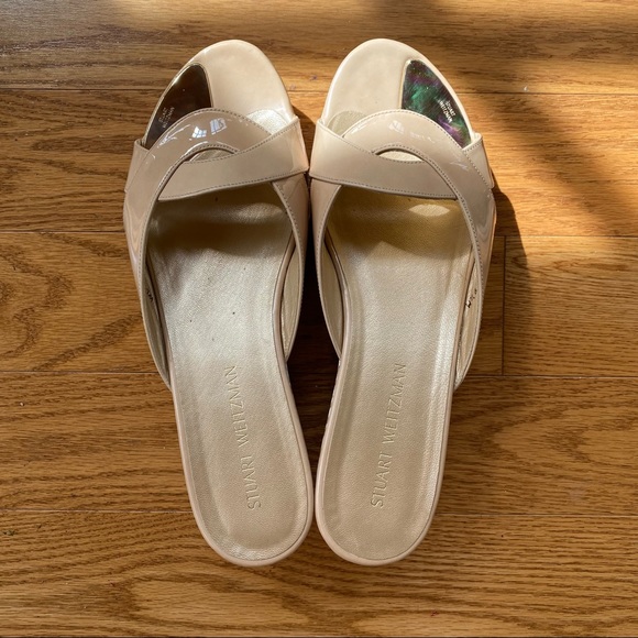 Stuart Weitzman wedged sandals. - Picture 8 of 9